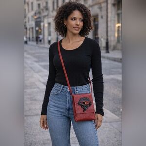 NWOT & UNIQUE Sass | Handcrafted Genuine  Leather Bag/Purse
